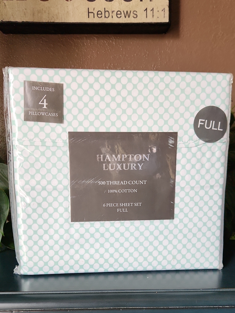 Full Double Sheet Set Cotton With 6 Pillowcases BRAND NEW